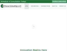 Tablet Screenshot of chorusconsulting.net
